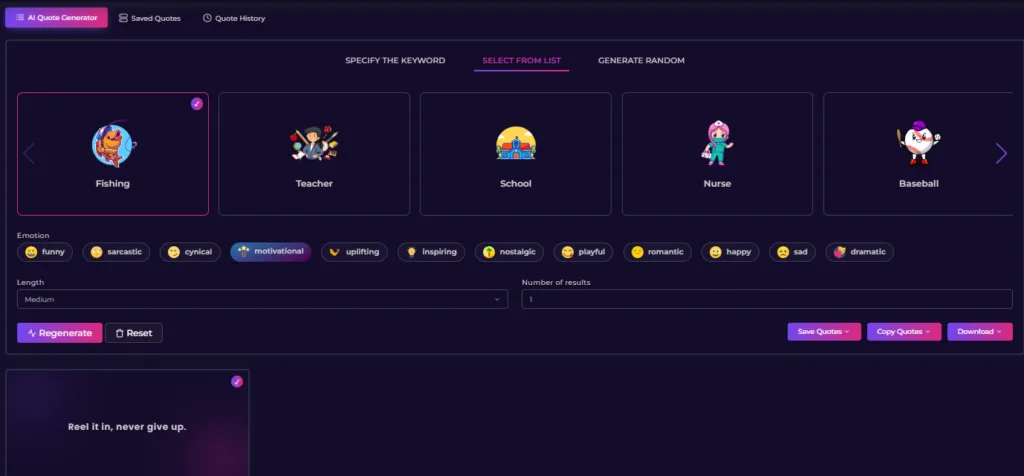 مراجعة أقوى أداة لإيجاد نيتشات الطباعة عند الطلب Merch Dominator | دورة ميرش باي امزون 2024 AI Quote Generator merchdominator